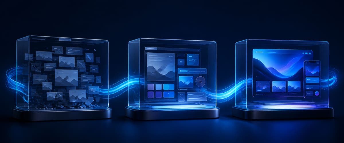 Ilustración del proceso guiado de un proyecto web